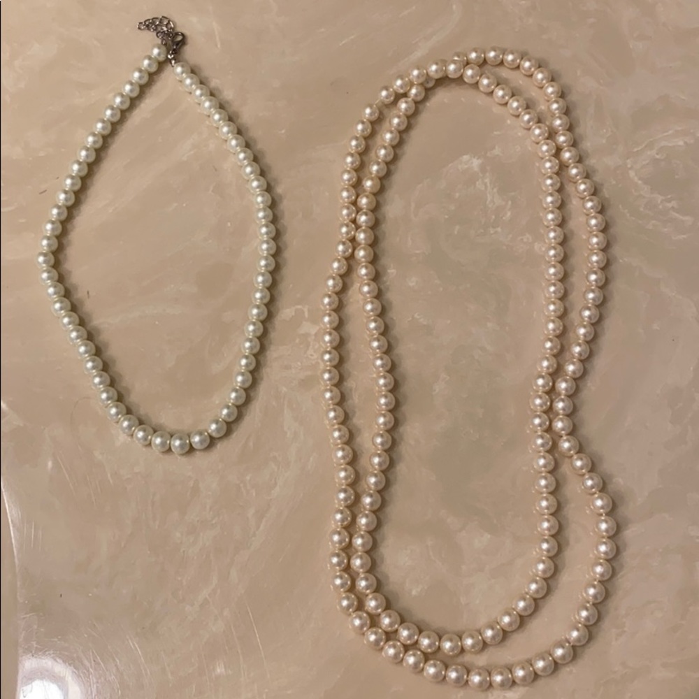 Pearl necklaces